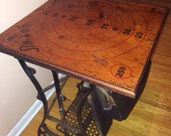 Vintage Sewing Machine Side Table
