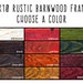 8x10 Frame, Custom Frame, 8x10 Picture Frame, Rustic Barnwood Choose-A-Color, Rustic Frame, Custom 8x10 Frame, 10x8 Frame, Rustic 8x10 Frame