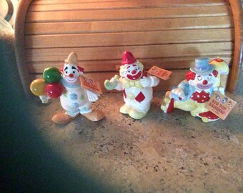 Clown Figurines, 1950,s, Jim Willoughby, Big Top
