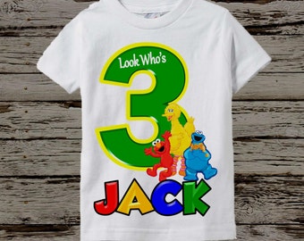 Sesame Street Birthday Shirt Boys Sesame Street Birthday