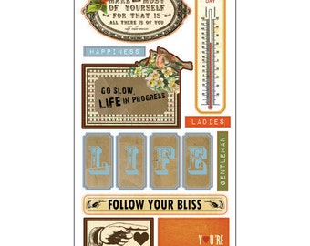 Glitz Design Laced With Grace Title Stickers - MSRP 4.00