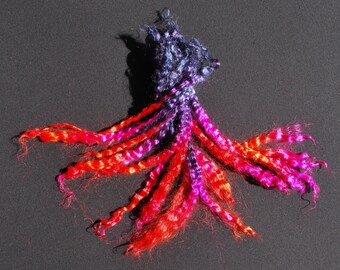 NAME Mohair Locks / 0.0 oz / Art Yarn Locks / Tail Spinning / Cruelty Free / Hand Dyed / COLORS / Feels Like Silk!
