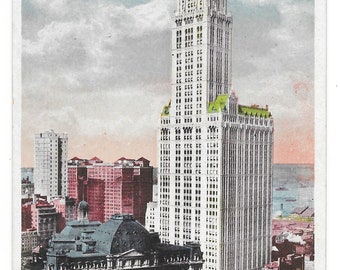 Woolworth Building, NYC Photo Postcard, c. 1912