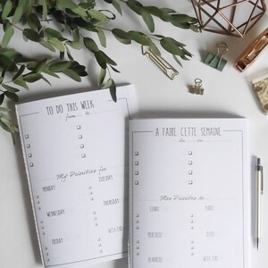 A5 planner inserts | Etsy