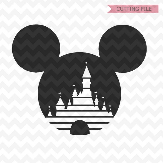 Download Mickey mouse head SVG Disney Castle SVG dxf PNG Disney