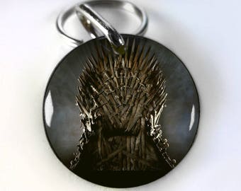 Game Of Thrones Iron Throne Pet ID tags Dog Tags Dog Collar Pet ID Tags iron throne chair