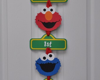 Sesame Street Door Sign, Sesame Street Party