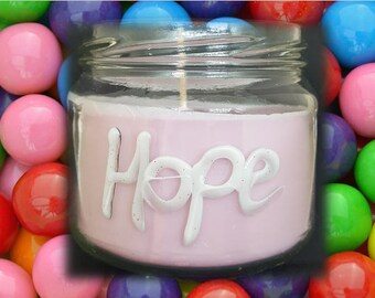 Hope soy candle bubblegum