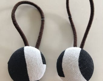 Button Hair Tie - ponytail/pigtails accessories
