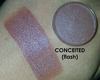 Shade Beauty Pressed Eyeshadow, Conceited, Vegan Makeup, Cruelty Free Makeup, Neutral, Natural, Shimmery Eyeshadow, Metallic, Duochrome