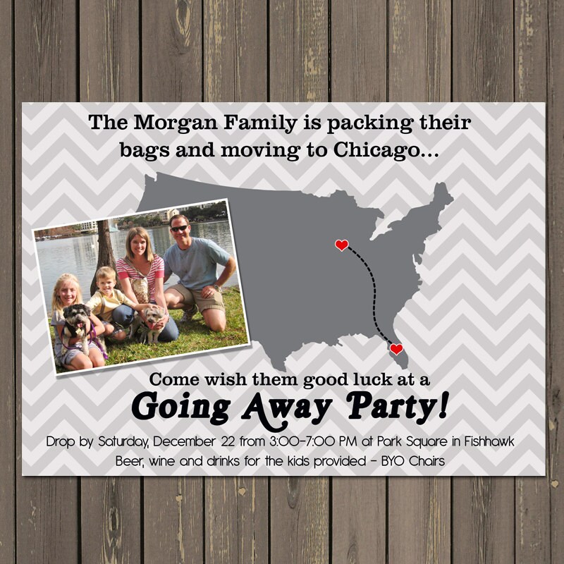 Goig Away Party Invitations 10