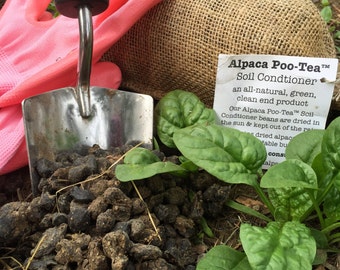 Alpaca Poo Tea Soil Condtioner - All Natural 6x10 Burlap Bag Organic