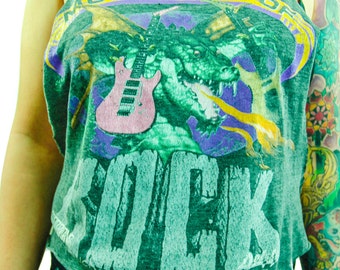 Vintage Monsters of Rock Shirt Tank Top Customized Band Tee Concert shirt Van Halen Metallica Iron Maiden shirt Metallica Black Sabbath