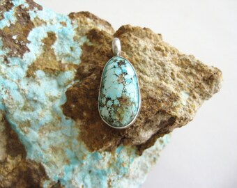 Genuine Turquoise Necklace, Turquoise Pendant Necklace, Kingman Turquoise, Kingman Turquoise Pendant, Kingman Turquoise Necklace, Turquoise