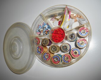 Best USA Thread Box - Sewing Kit 1940s or earlier!