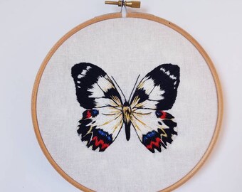 Hand Embroidered Butterfly