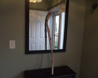 hand carved maple cane walking stick