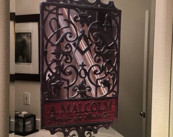 Outlander, A. Malcolm Print Shop Sign Window Cling