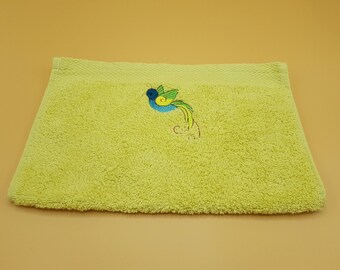 Embroidered guest towel
