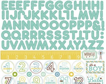 Bundle of Joy Boy Alpha Sticker Sheet