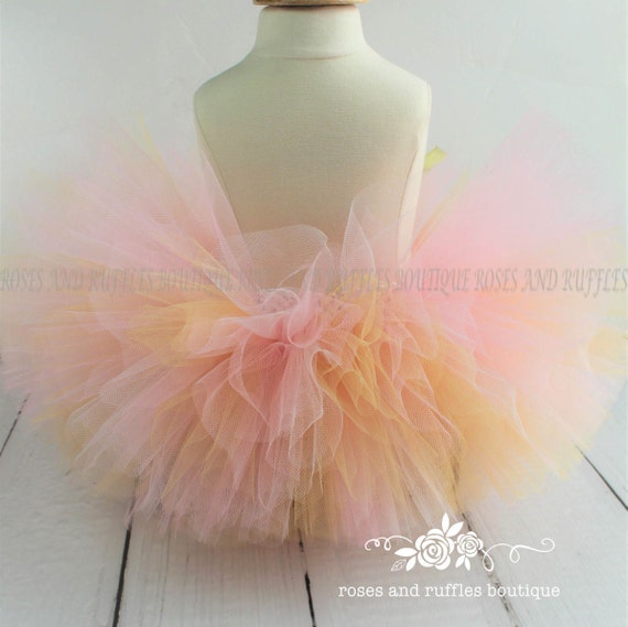 Items similar to Gold & Pink Baby Tutu, Pink and Gold Tutu Set, Baby