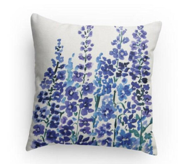 Decorative Throw Pillow Watercolor Design