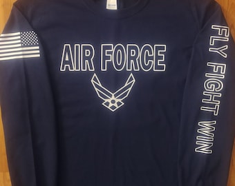 Air Force - Air Force long sleeve - Air Force Veteran - Air Force Shirt Women - Air Force Shirt Men - Air National Guard - Air Force Wife
