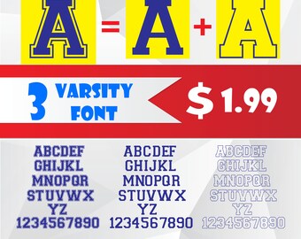 Varsity Font SVG,DXF/ Varsity Alphabet svg, Sporty Varsity Font svg for Silhouette,Cricut, Print,Design and any more
