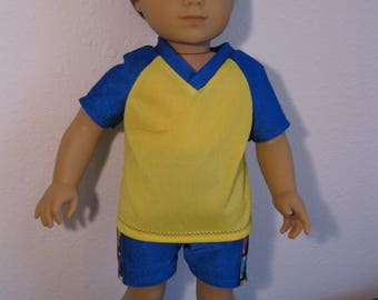 Boy Doll Bike Riding Outfit with shoes