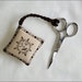 Sun/Moon with Anchor Scissor Fob cross stitch - pattern only.