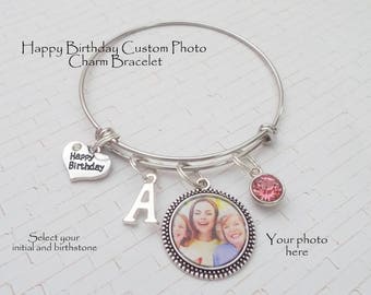 Birthday Gift for Woman, Girls Birthday Gift, Custom Photo Personalized Jewelry Gift for Her, Daughters Birthday, Granddaughter Gift