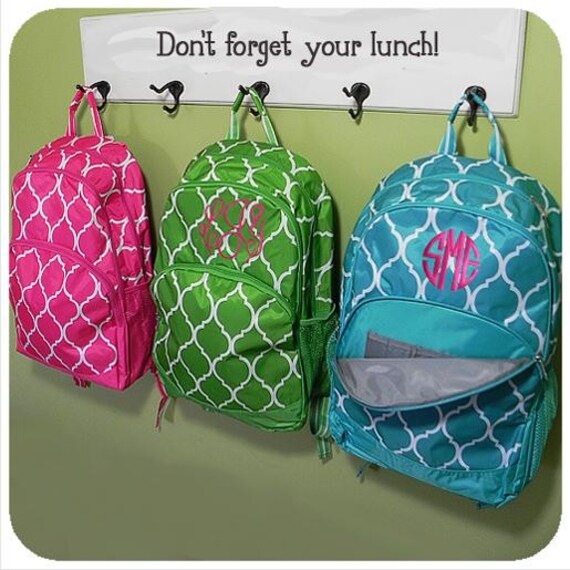 Items similar to Personalized Backpack, Monogrammed Backpack