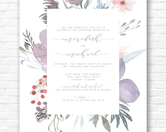 Botanical Floral Invitation