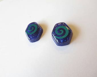 Confetti Lucite earrings