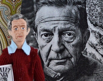 John Cheever Author Writer Doll Miniature by Uneek Doll Designs