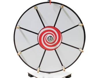 Prize Wheel 12 inch Dry Erase White Face Classic Wooden Peg Design Free Shipping