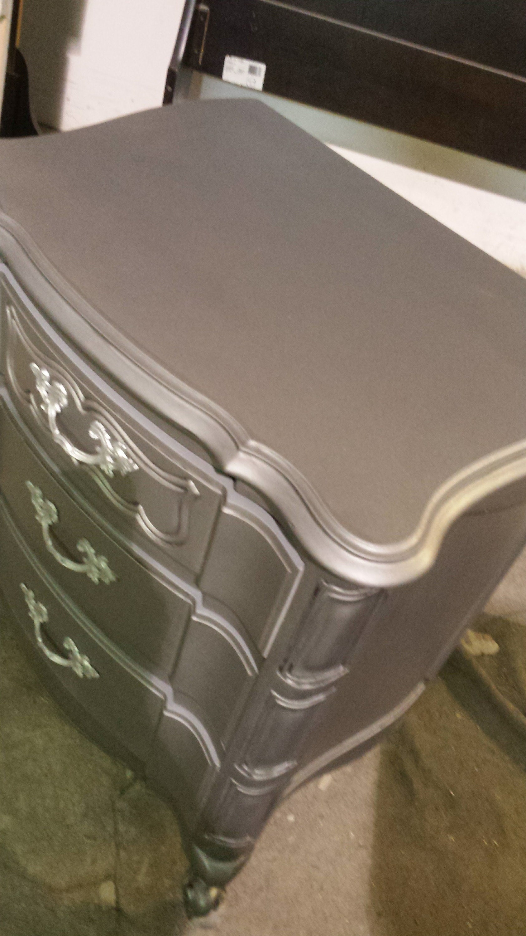 metallic, vintage, bedroom, furniture, shabby chic, french, france, furniture