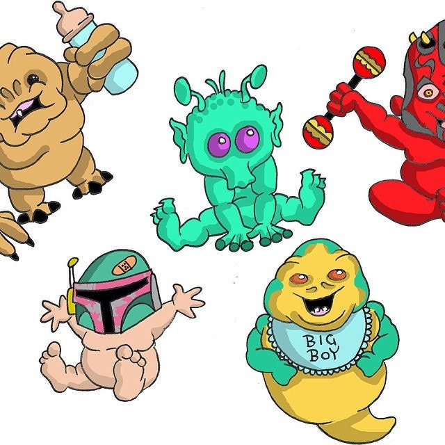 Bad Babies digitial illustration.
