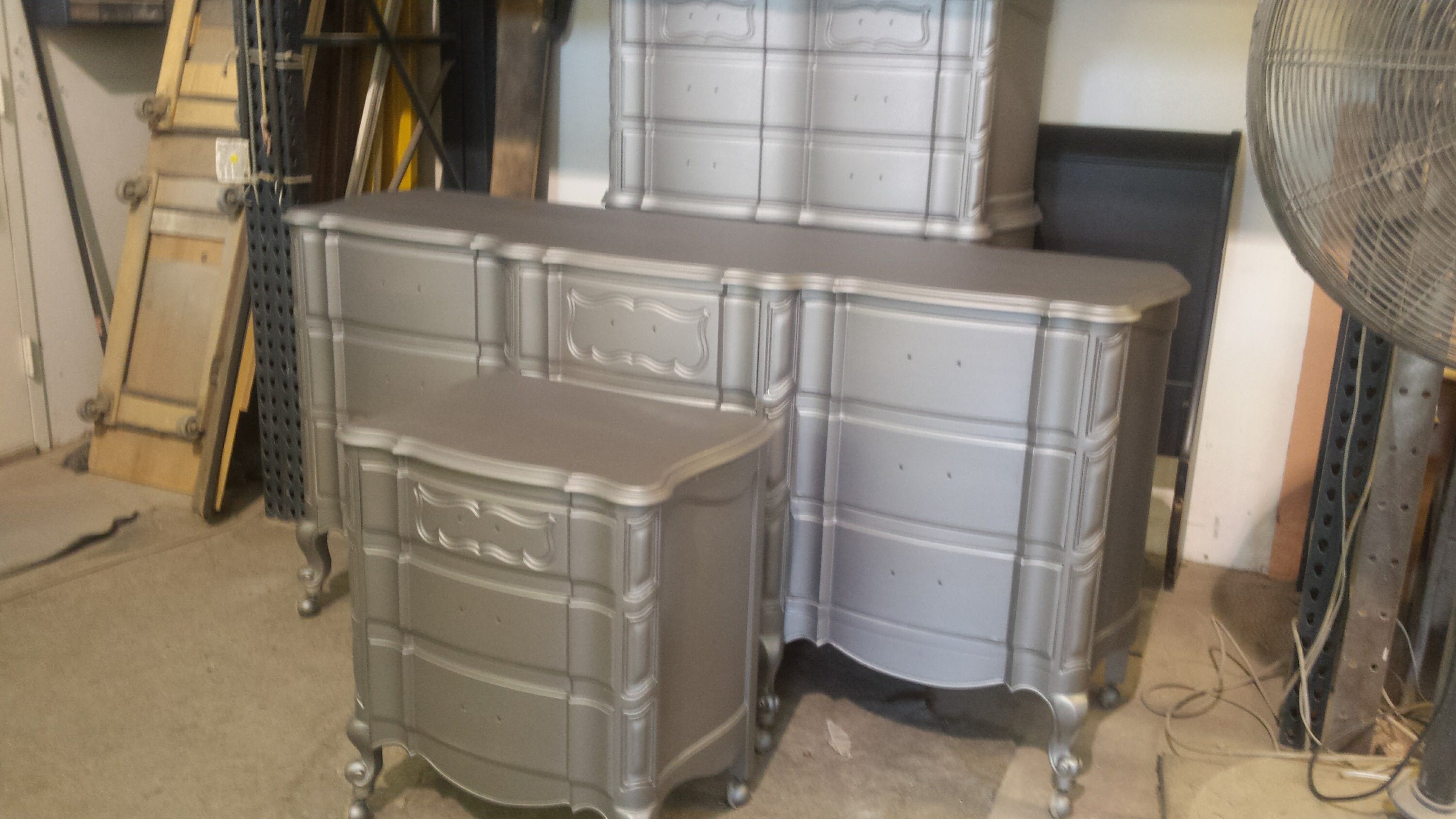 metallic, vintage, bedroom, furniture, shabby chic, french, france, furniture