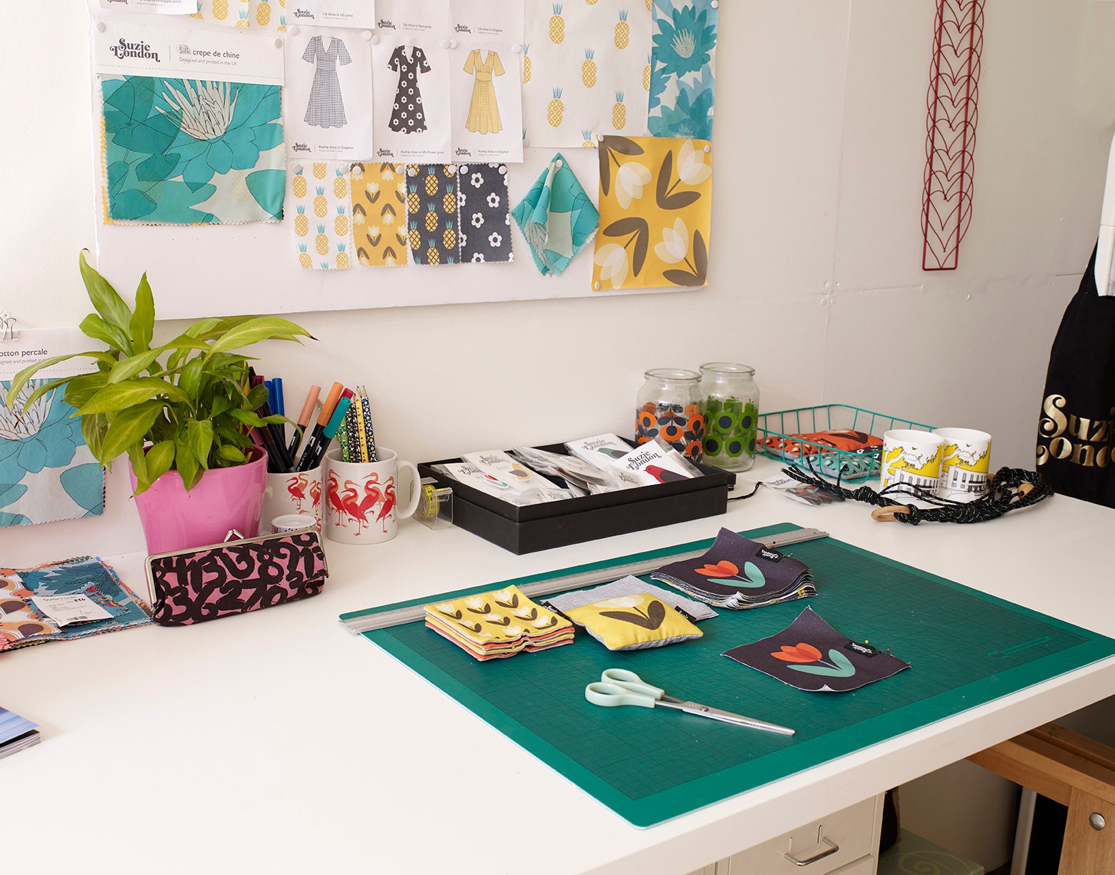 Suzie Londons studio at the Hornsey Town Hall Arts Centre in Crouch End, North London