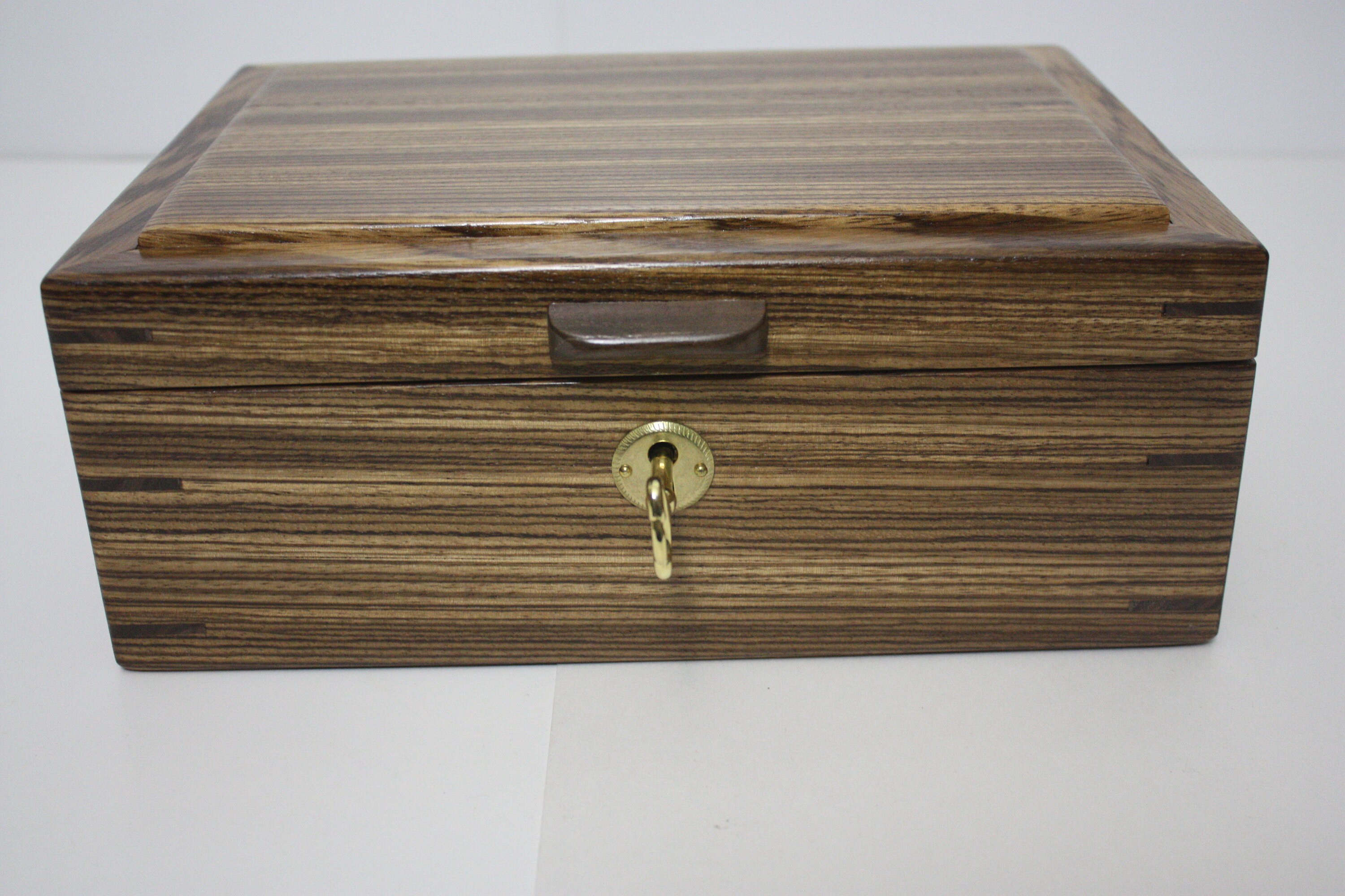 Locking Zebrawood Box