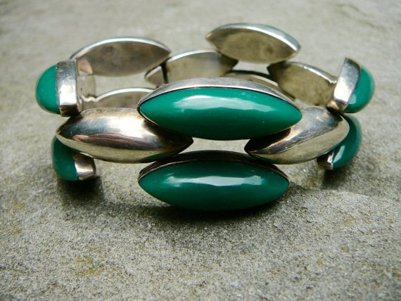 Mexican Silver Taxco, Taxco Silver, Vintage Taxco Bracelet, Fred Davis, Modernist Jewelry, Link Bracelet, Link Jewelry, Taxco Bracelet