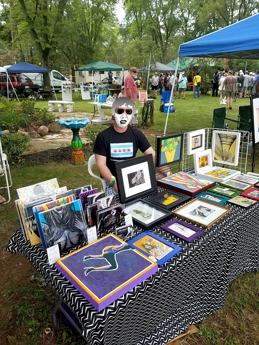 CRD Larson Artist Exhibitor Booth, Nudes A Poppin Festival, July 2017.