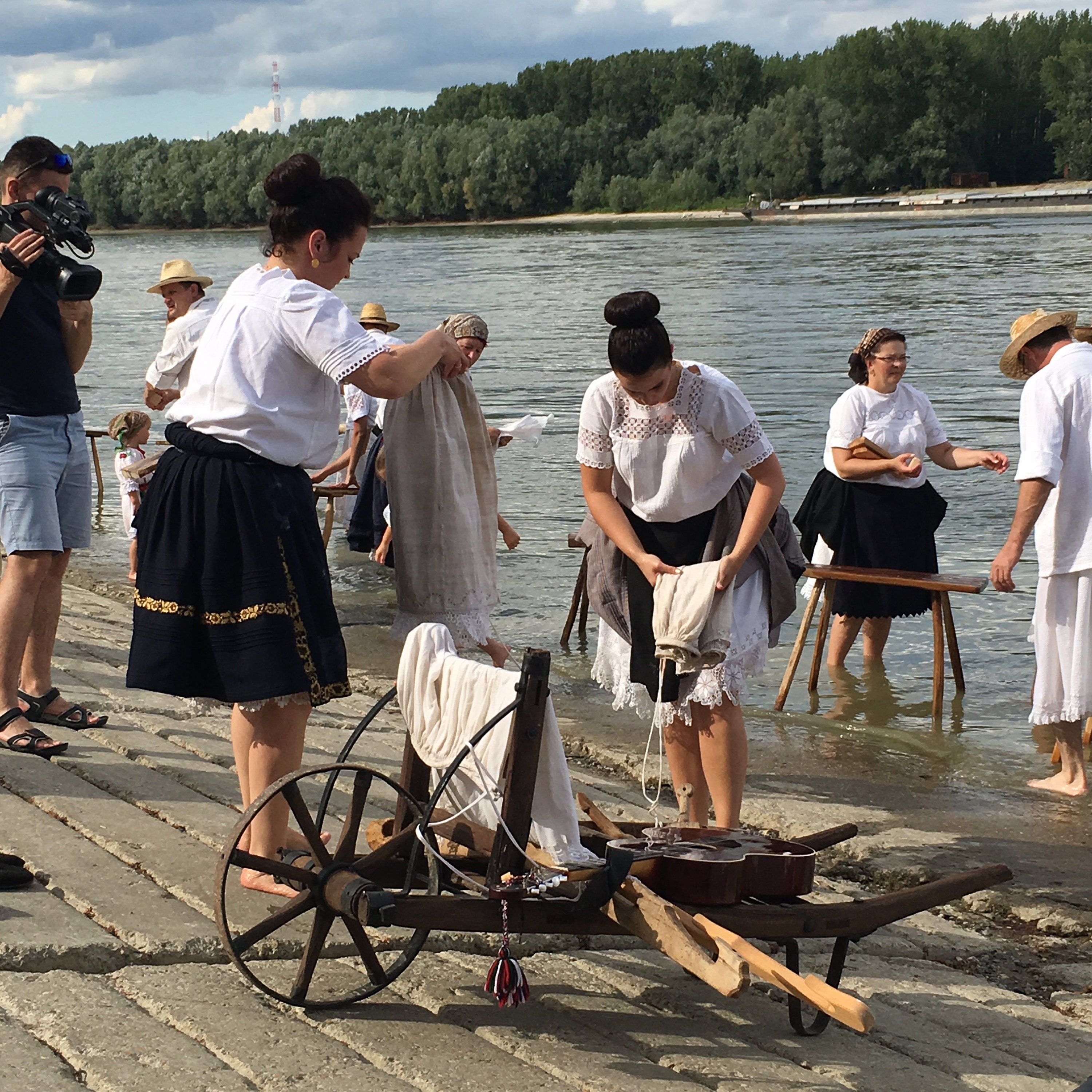 The Washing Festival on the shores of the Danube