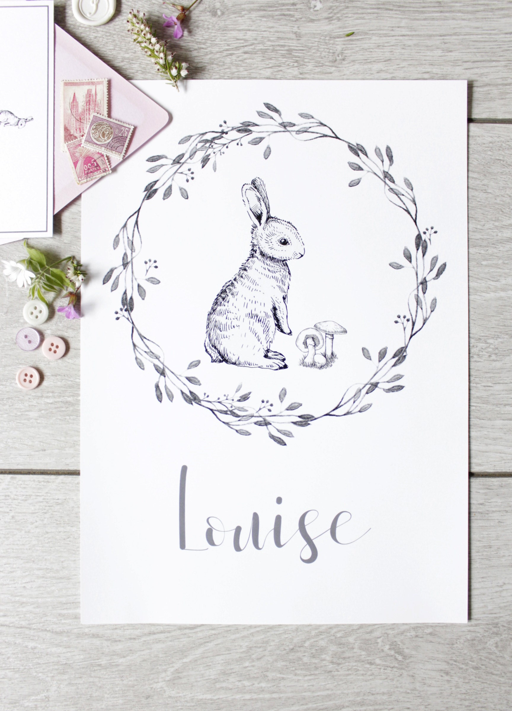 LA PAPETERIE DIVY - Faire-part naissance - Collection Louise