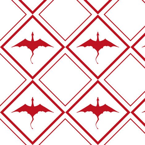 red flying dragons