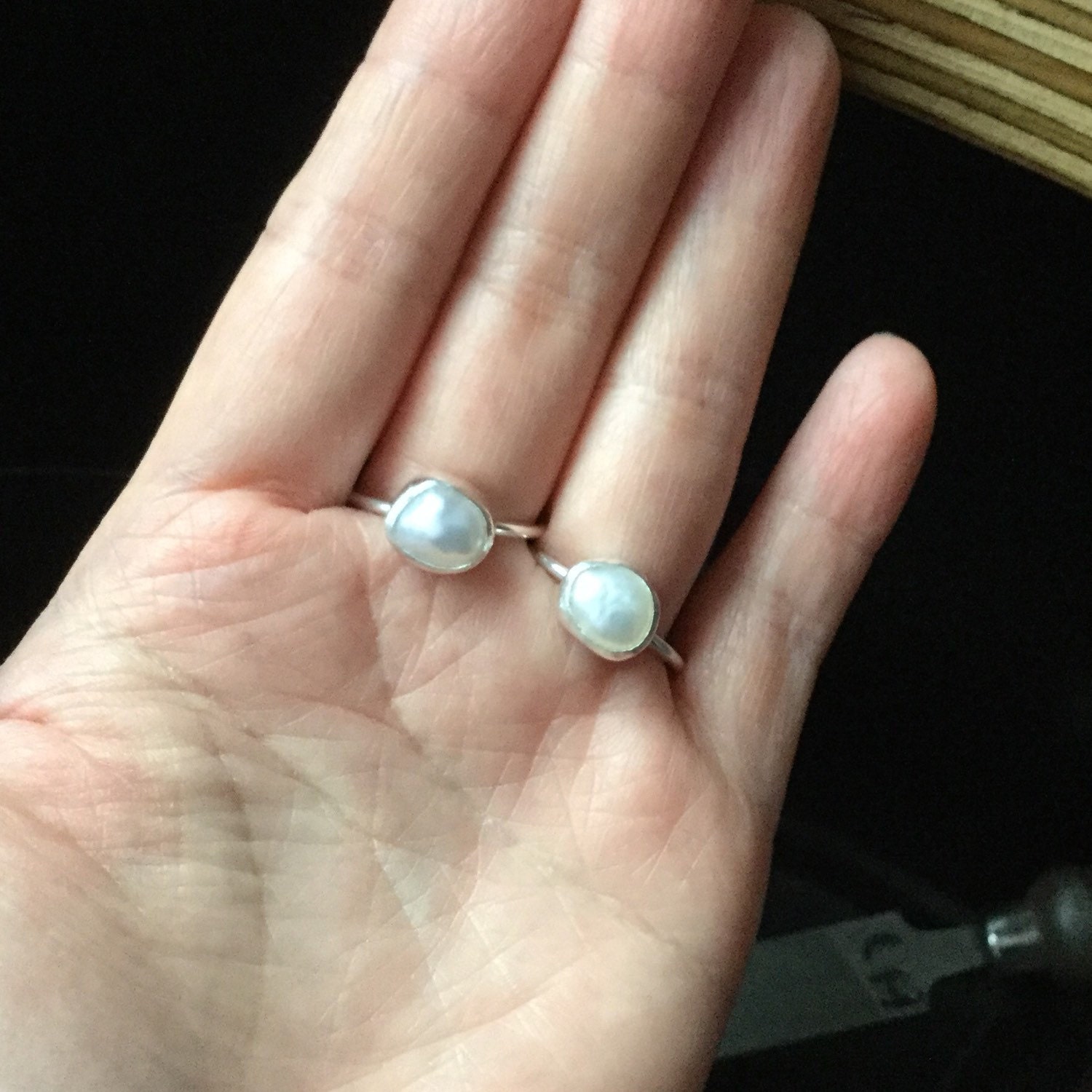 Large Freshwater Pearl Stacking Ring