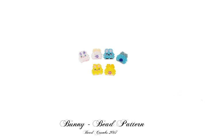Mini Bunny Bead Pattern by Bead Crumbs