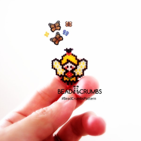 Fairy Brick Stitch Bead Pattern by Bead Crumbs