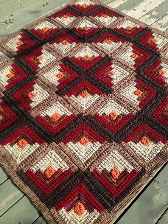 Large Version of Official Log Cabin Pattern